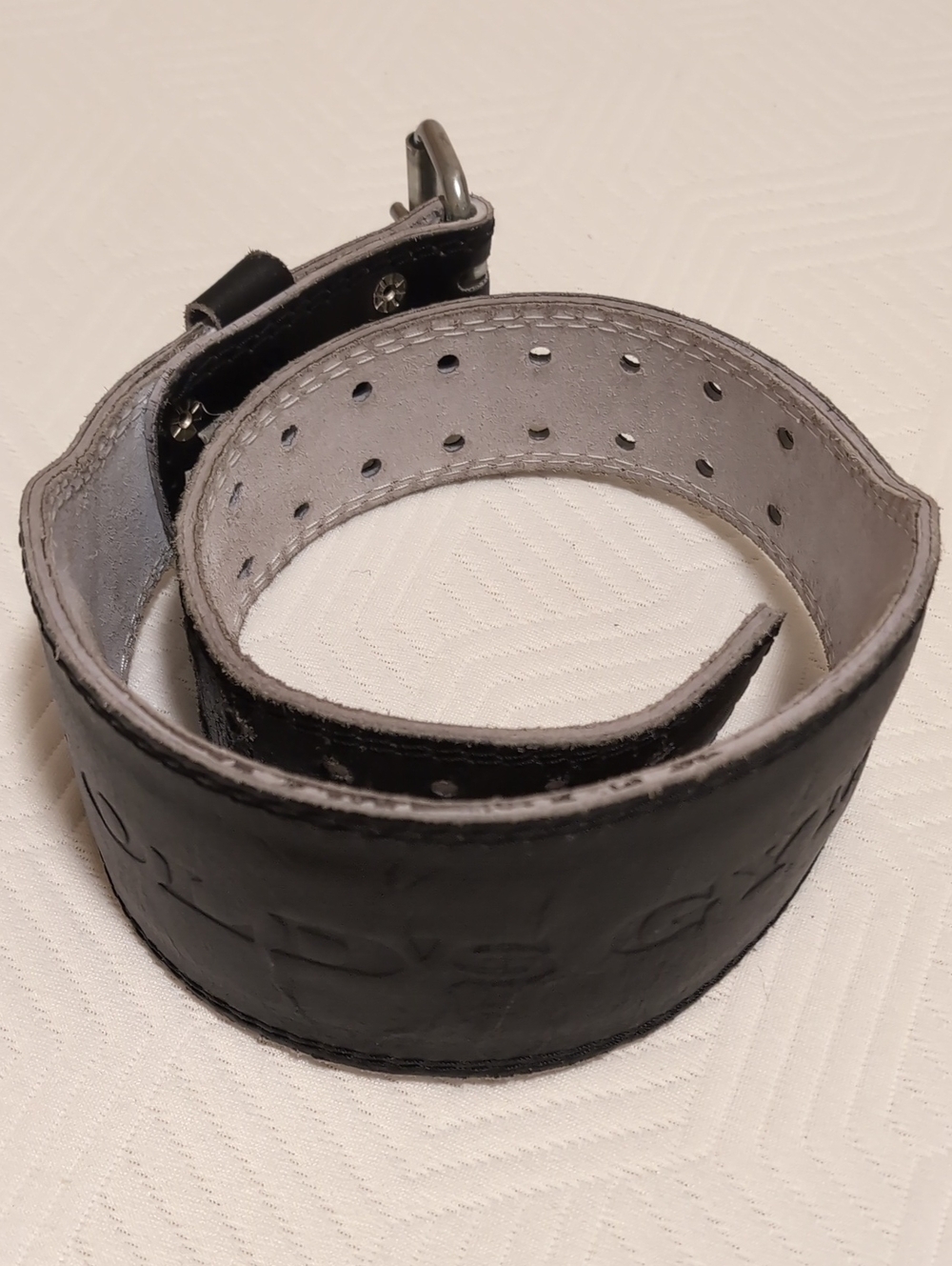 Men's Vintage Gold's Gym Black Leather Weightlifting Belt - S/M